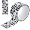 15M Black & White Self Adhesive Paper Tape Roll AJEW-WH0471-30A-1