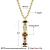 Brass Micro Pave Cubic Zirconia Pendant Necklaces NJEW-BB67040-I-2