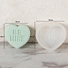 DIY Silicone Heart with Word Soap Molds PW-WG13454-02-1