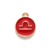 Alloy Enamel Pendants ENAM-S124-01B-07K-2