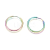 Ion Plating(IP) 304 Stainless Steel Huggie Hoop Earrings EJEW-F111A-25mm-Y-1