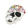 Alloy with Enamel and Rhinestone Cabochons FIND-B033-02B-S-2