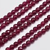 Natural Malaysia Jade Bead Strands G-A147-4mm-A09-3