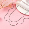 Twisted Stainless Steel Rope Chain Necklace Making X-NJEW-507L-10-4