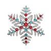 Christmas Alloy Rhinestone Cabochons FIND-U016-03P-01-1