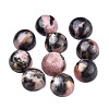 Natural Rhodonite Cabochons X-G-P393-R68-8MM-1