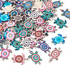  48Pcs 12 Styles Alloy Enamel Connector Charms FIND-TA0003-64-2