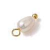 Natural Freshwater Pearl Potato Charms PALLOY-JF03202-01-5