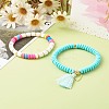 Handmade Polymer Clay Beads Stretch Bracelets Sets BJEW-JB06427-01-8