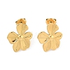 Ion Plating(IP) 304 Stainless Steel Stud Earrings EJEW-P258-10G-1