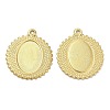 Ion Plating(IP) 304 Stainless Steel Pendant Cabochon Settings STAS-L020-026G-1