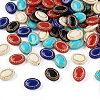 BEADTHOVEN 100Pcs 5 Colors Plating Retro Acrylic Beads PACR-BT0001-01-2