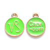 Alloy Enamel Pendants X-ENAM-S124-01A-06E-1