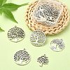 10Pcs 5 Styles Tibetan Style Alloy Pendants TIBEP-YW0001-47-5