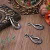 3Pcs Alloy S-Hook Clasps FIND-CP0003-47AS-4