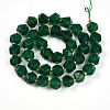 Natural Green Onyx Agate(Dyed & Heated) Beads Strands G-T140-09A-1