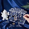 Assembled Transparent Acrylic Earring Display Stands EDIS-WH0021-12-3