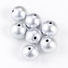 Matte Style Spray Painted Acrylic Beads ACRP-S669-18mm-01-1