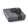 Bowknot Organza Ribbon Cardboard Bracelet Bangle Gift Boxes X-BC148-05-4
