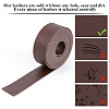 2M Flat Single Face Lychee Pattern Imitation Leather Band LC-WH0010-02A-02-4