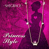SHEGRACE 925 Sterling Silver Necklace with Crown Pendant JN676B-2
