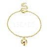 Trendy Brass Charm Bracelets BJEW-BB32134-1