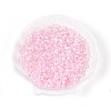 Transparent Spray Painted Glass Beads LS-EGLA-N018-4mm-11-1