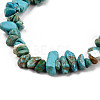 Unisex Chip Synthetic Turquoise(Dyed) Beaded Stretch Bracelets BJEW-S143-05-3