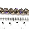 Electroplate Transparent Glass Beads Strands EGLA-A035-T8mm-L16-4