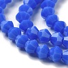 Opaque Solid Color Imitation Jade Glass Beads Strands GLAA-F029-P4mm-11-3