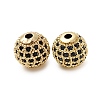 Rack Plating Brass Cubic Zirconia Beads LS-ZIRC-S001-10mm-A01-01-1