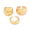 3Pcs Alloy Open Cuff Rings Kit for Women X-RJEW-K260-04G-2