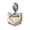 304 Stainless Steel European Dangle Charms X-STAS-G308-32P-2