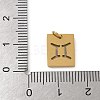 304 Stainless Steel Charms STAS-R001-03G-03-3