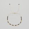 Adjustable Boho Natural Obsidian Faceted Rondelle Braided Bead Bracelets OW0255-8-1