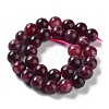 Dyed Natural Malaysia Jade Beads Strands G-G021-01A-04-3
