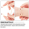 2Pcs 2 Colors 304 Stainless Steel Cuff Bangles BJEW-UN0001-26-2