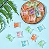 32Pcs UV Plating Rainbow Iridescent Acrylic Beads OACR-FS0002-14-8