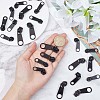 Gorgecraft 32Pcs 4 Style Zinc Alloy & Plastic Zipper Slider FIND-GF0003-95-3