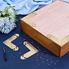 4Pcs Brass Corner Protector for Cabinet Furniture KK-PH0014-18G-4
