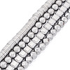 Cheriswelry 4 Strands 4 Styles Electroplated Non-magnetic Synthetic Hematite Beads Strands G-CW0001-12P-10