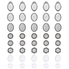 5Pcs Vintage Tibetan Alloy Brooch Cabochon Bezel Settings FIND-YW0009-70-2