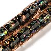 Handmade Dichroic Foil Glass Beads Strands DICH-U001-09C-1