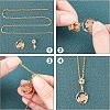 16Pcs 4 Style Brass Micro Pave Cubic Zirconia Ice Pick Pinch Bails ZIRC-FH0001-08-3