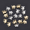 HOBBIESAY 20Pcs 2 Color Brass Charms KK-HY0001-42-5