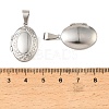 316 Stainless Steel Locket Pendants STAS-K321-05P-3