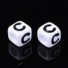 Letter Acrylic Beads PL37C9129-C-2