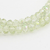 Electroplate Glass Beads Strands EGLA-D020-3x2mm-26-3