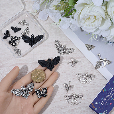 20Pcs 10 Styles Tibetan Style Alloy Pendants FIND-SC0021-44-1