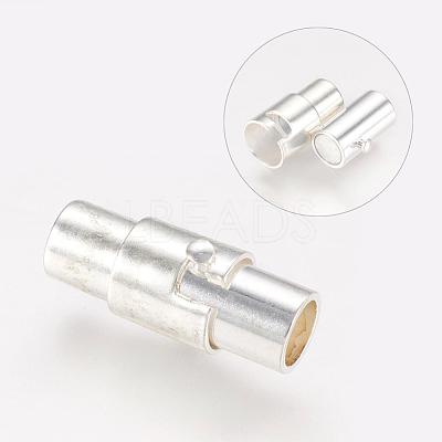 Brass Locking Tube Magnetic Clasps MC078-S-1